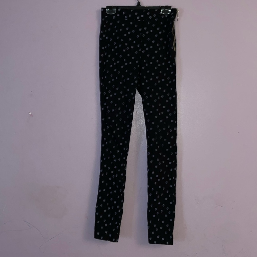 Women Black Floral Pants